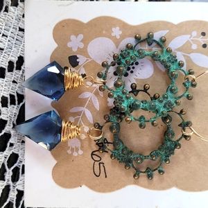 Arrowhead quartz earrings